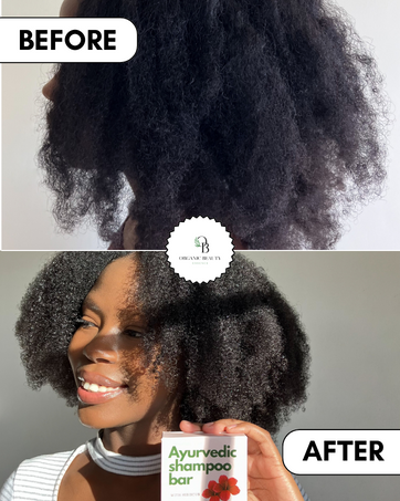 Results after using our Ayurvedic shampoo bar
