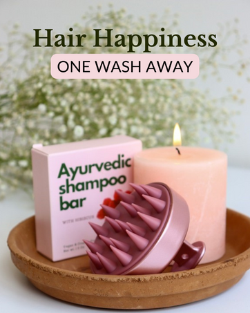 Wash day with our Ayurvedic shampoo bar
