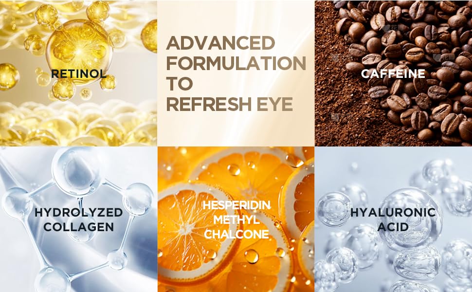 Retinol Eye Serum Hydrate Eye Area Reduce Wrinkles and Fine Lines