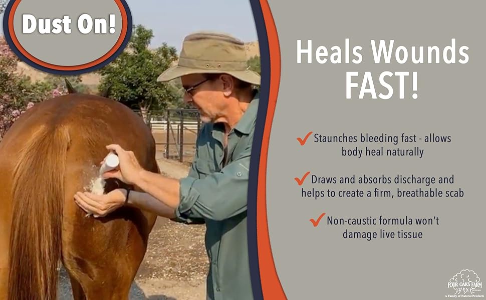 Dust On! All-in-One Wound Dressing Application Detail