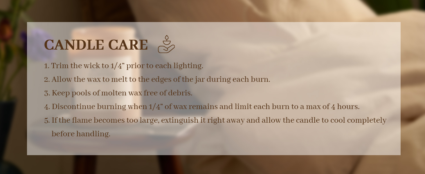 candle care