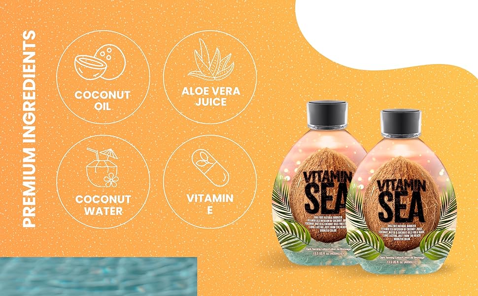 coconut tanning lotion oil