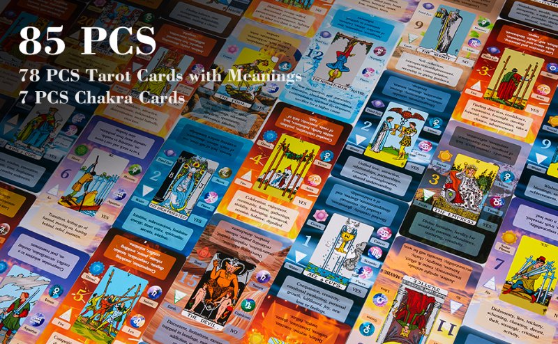 tarot cards with meanings on them