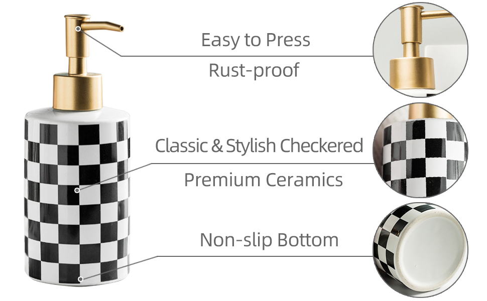 Ceramic soap dispenser