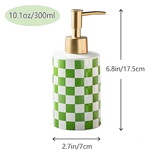 Green soap dispenser