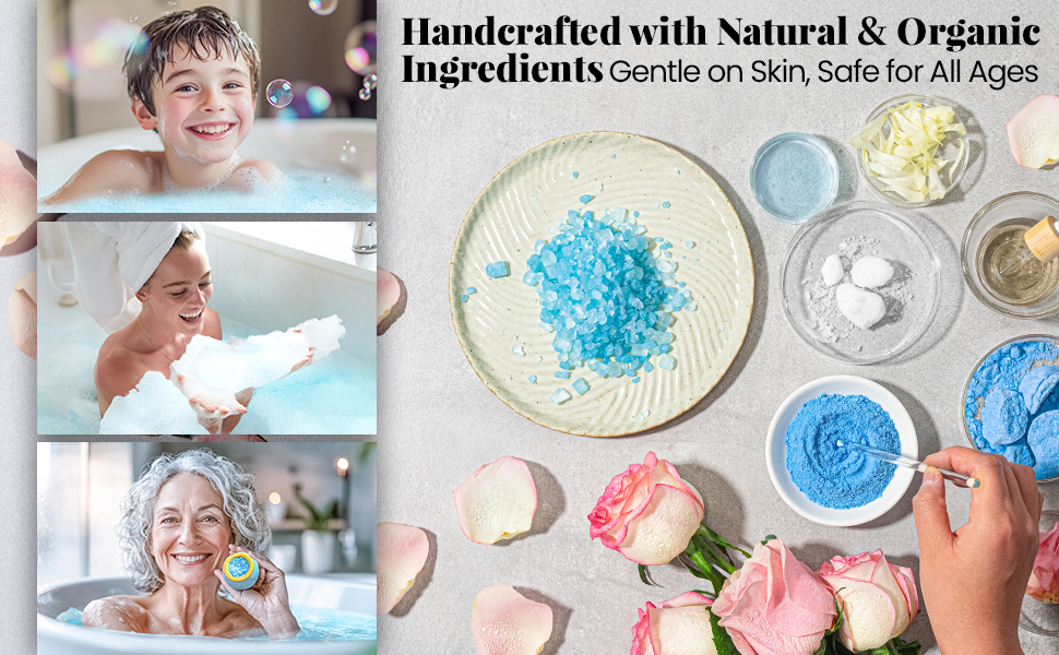 Crystal Bath Bomb Usage Example