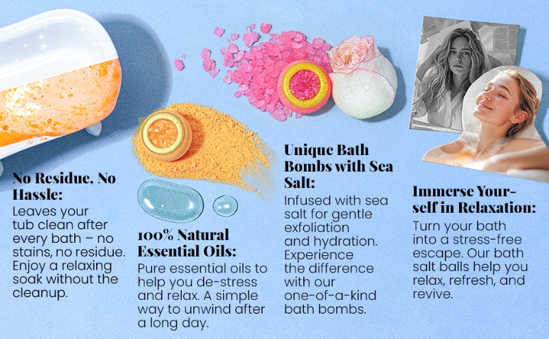 Crystal Bath Bomb Usage Example