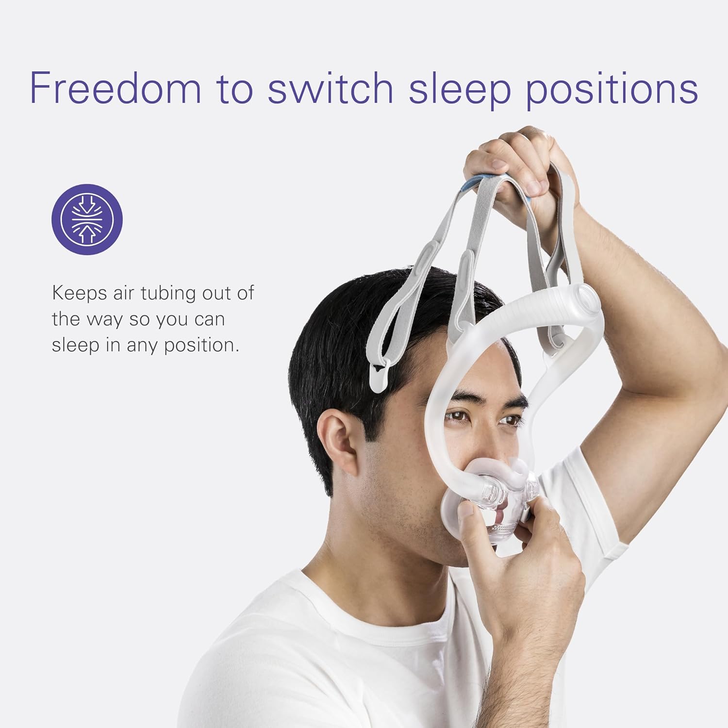 ResMed AirFit F30i Frame System - for Full-Face CPAP Mask Frame System - Replacement CPAP Accessories - Large - Without Headgear - Wide Cushion - Image 4
