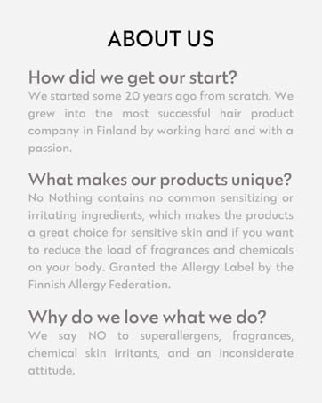 No Nothing Haircare Products