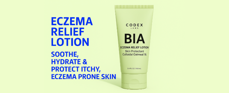 codex labs eczema relief lotion itchy smoothe hydrate protect skin bia
