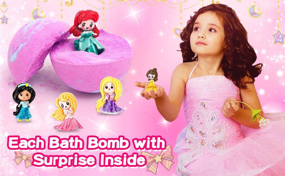 Princess bath bombs