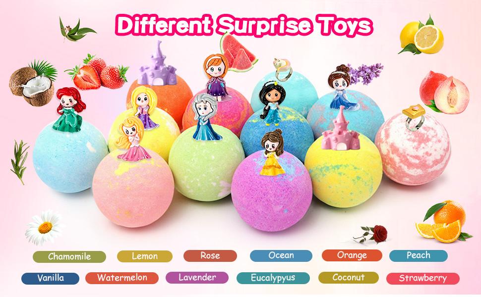Princess bath bombs