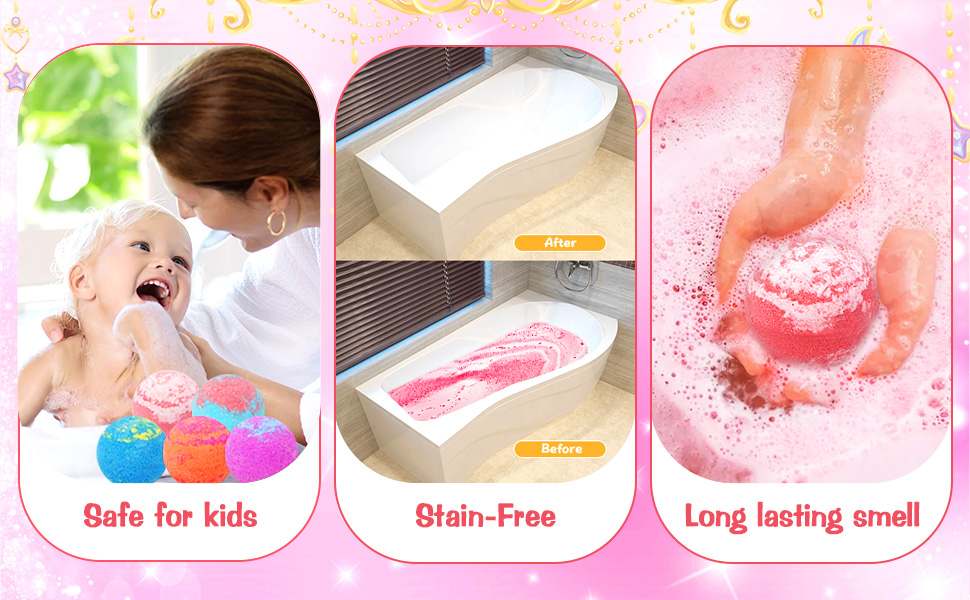 Princess bath bombs