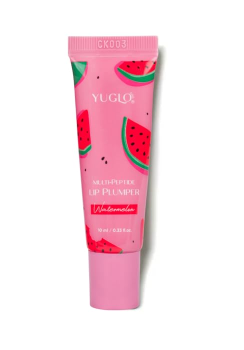 Yuglo multi-peptide lip plumper, night and day lip balm, moisturizer and hydrating balm for lips