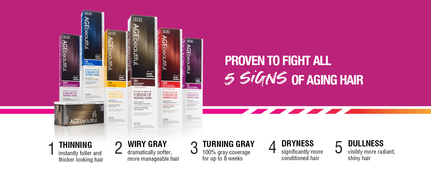 Proven to Fight All 5 Signs of Aging Hair