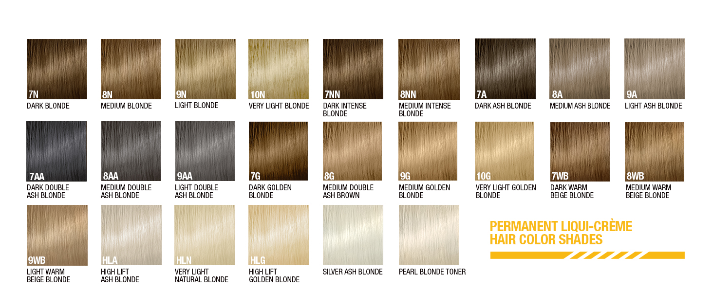 Liqui-Crème Hair Color BLONDE SHADES