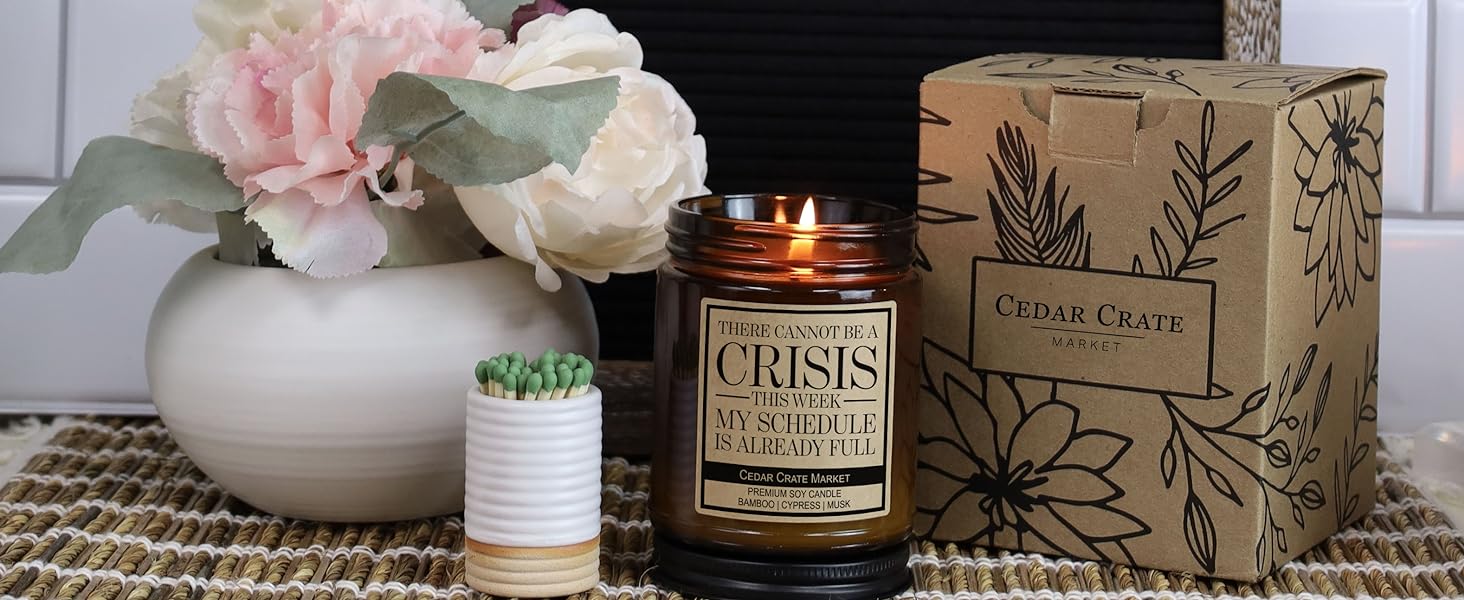 Cedar Crate Market Candle with Gift Box