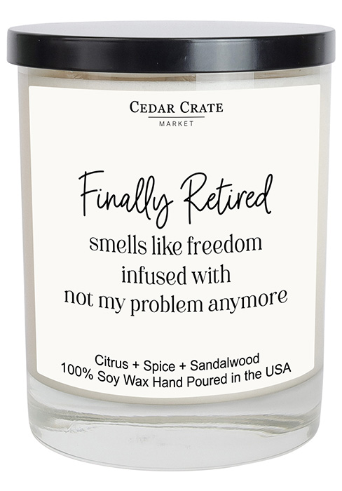 Funny retirement gift for him or her