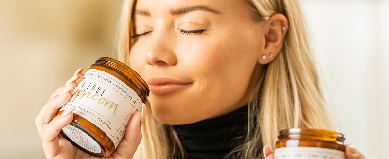 scented soy candle