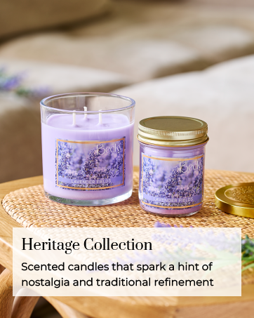 Nostalgic and traditional scented candles