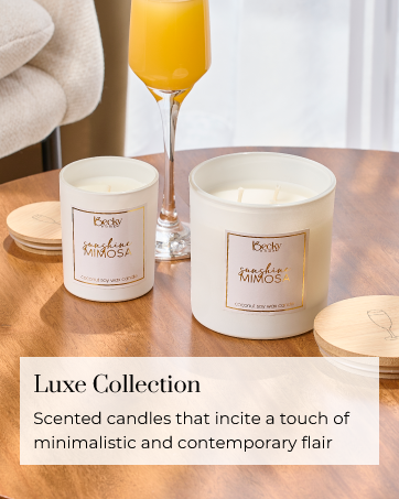 Minimalistic and scented candles