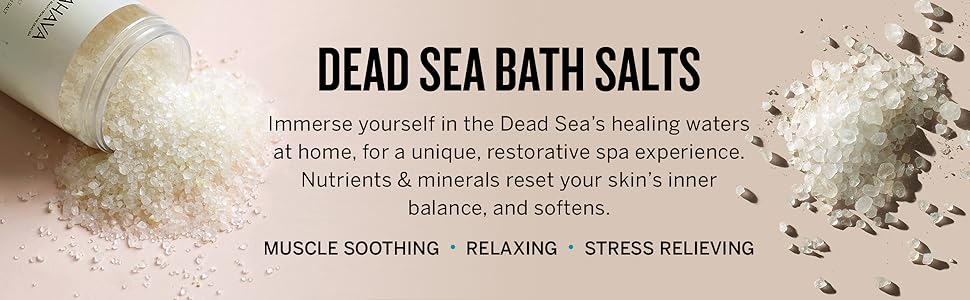 Dead Sea Bath Salts Muscle Soothing- Relaxing- Stress Relieving