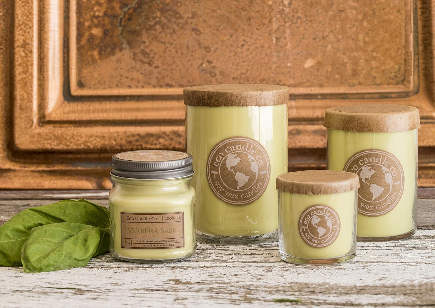 Eco Candle Co. Recycled Candle, Caramel Rum Cake, 6 oz. - Scents of Caramel, Rum, Maple, Almond, Pear, & Vanilla - 100% Soy Wax, No Lead, Kraft Paper Label & Lid, Hand Poured, Midwest Grown Soybeans - Image 9