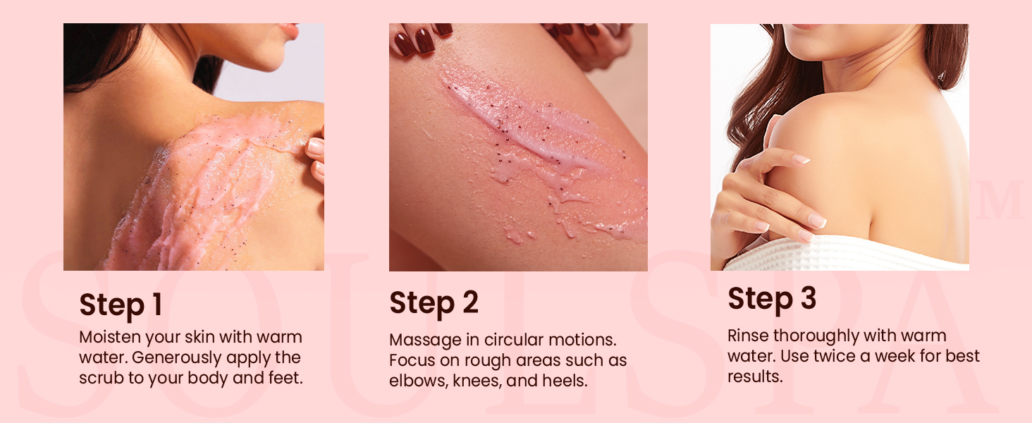 Scrub body scrubs for women body scrubber exfoliator body scrubbers for use in shower