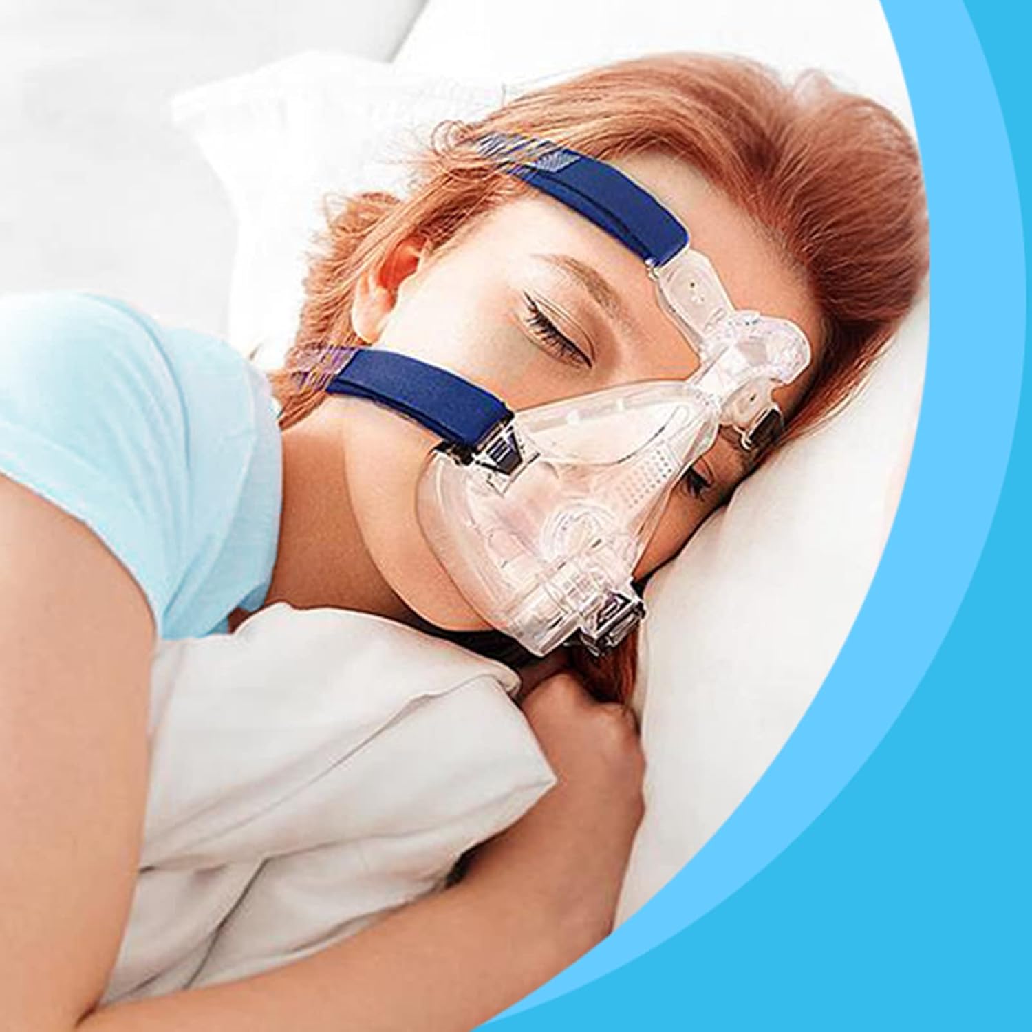 2 Packs Replacement Headgear Strap Universal Closed Edges CPAP Headgear Mask Full Face Replace Part(Headgear Only) - Image 6