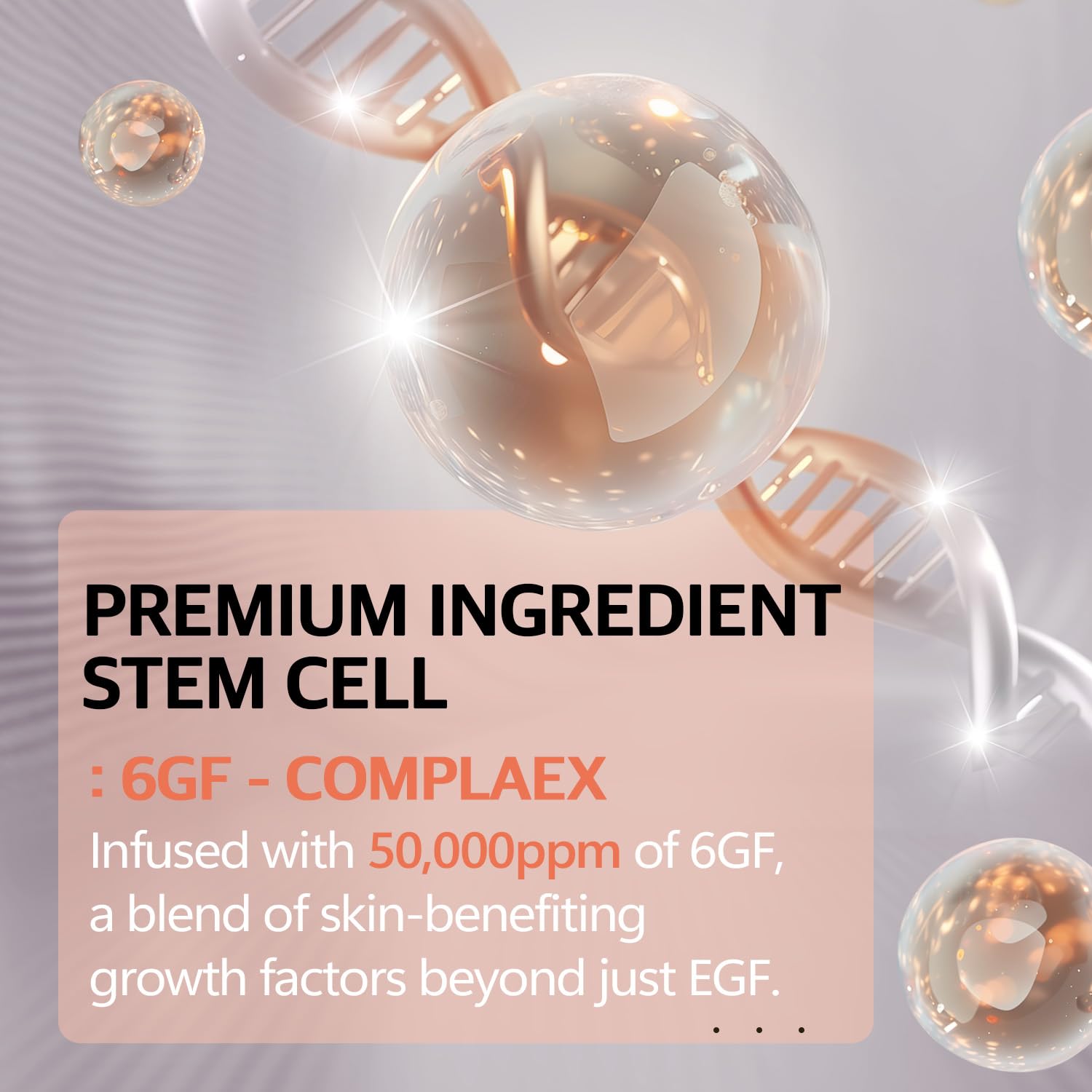 Cell Renew Liposome Facial Cream 1.69 fl oz - Anti-Aging EGF Stem Cell Moisturizer for Face with 6GF (50,000ppm), Peptides & Ceramide, Korean Skin Care for Deep Hydration & Firming - Image 4