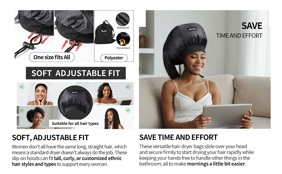 Net Plopping Cap for Drying Curly Hair