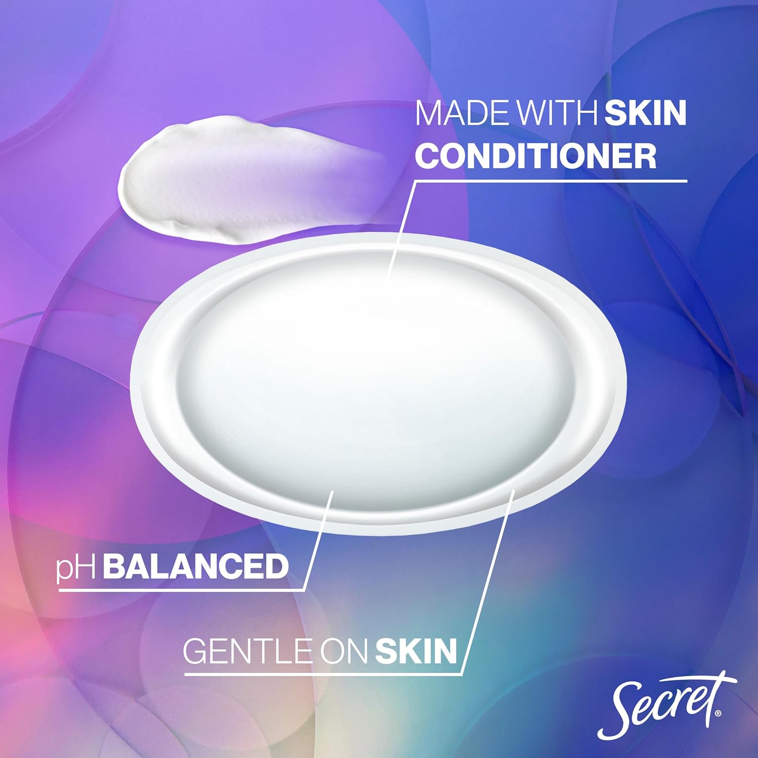 Secret Fresh Antiperspirant Deodorant for Women, 72hr Breathable Sweat & Odor Protection, Instant Freshness & Gentle, PH Balancing Minerals, Clear Gel, Relaxing Lavender Scent, 2.6 oz - Image 4