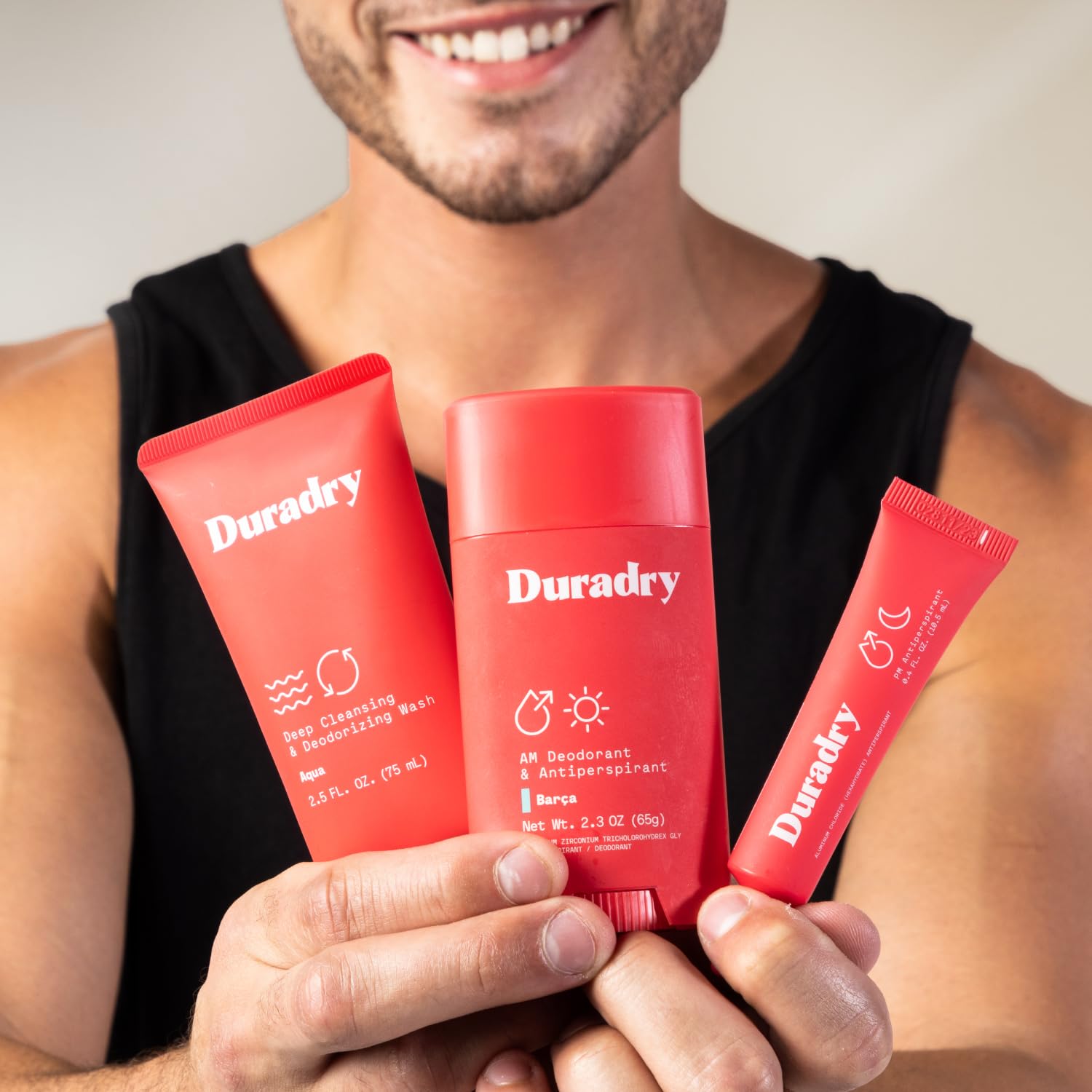 Duradry 3-Step Underarm Sweating System Antiperspirant Stick Gel Body Wash 3 oz - Image 8