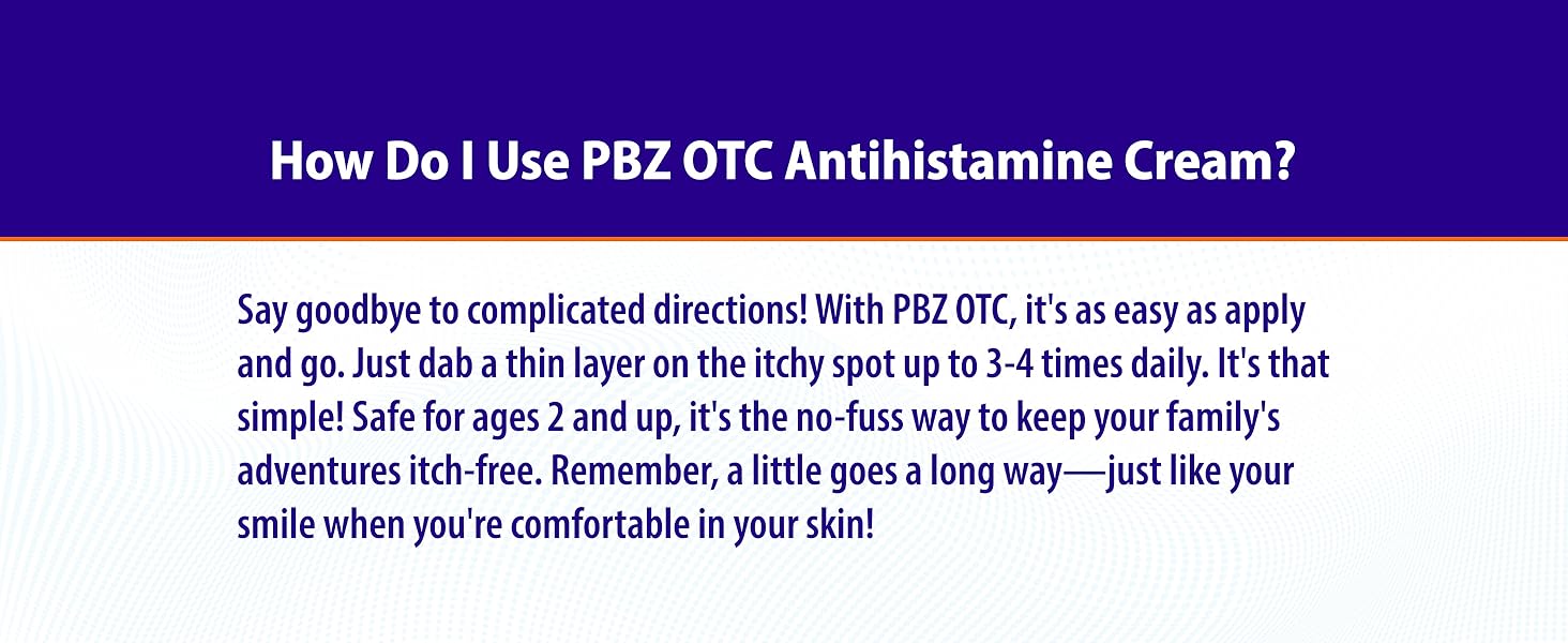 How to use PBZ OTC - apply and go