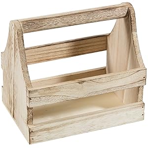 Wood basket gift basket