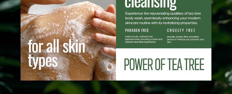 Tea Tree Oil Body Wash 16oz premium A+