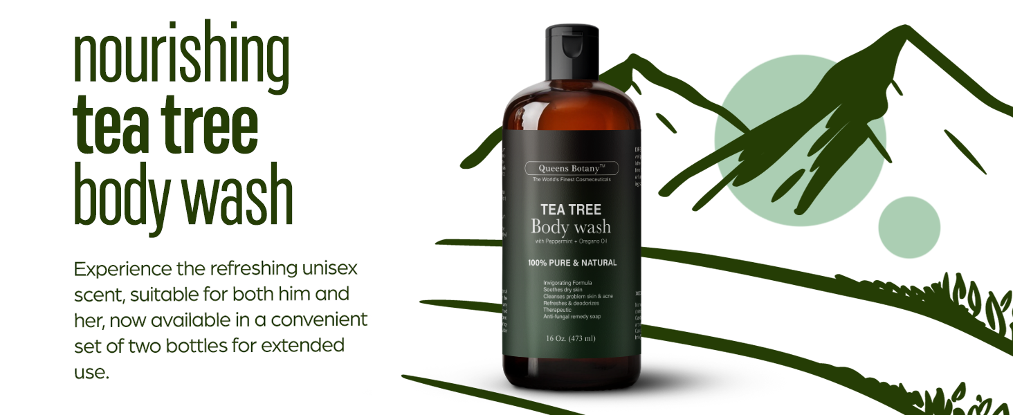 Tea Tree Oil Body Wash 16oz premium A+