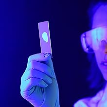 Scientist analyzing chamois cream