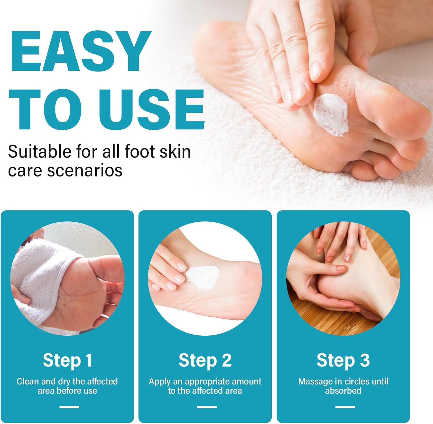 TRIXES 60ML Natural Foot Pain Relief Cream for Plantar Fasciitis and Heel Spurs - Image 5