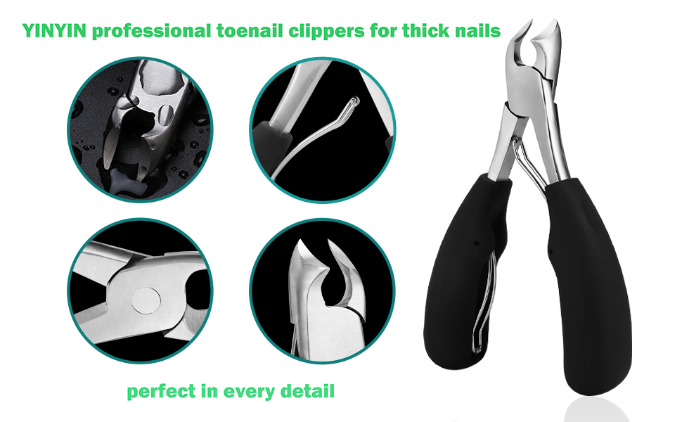 Professional Thick & Ingrown Toe Nail Clippers for Men & Seniors,