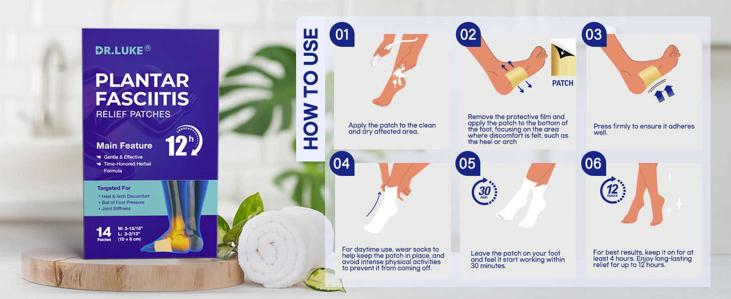 Dr. Luke Plantar Fasciitis Relief Patches