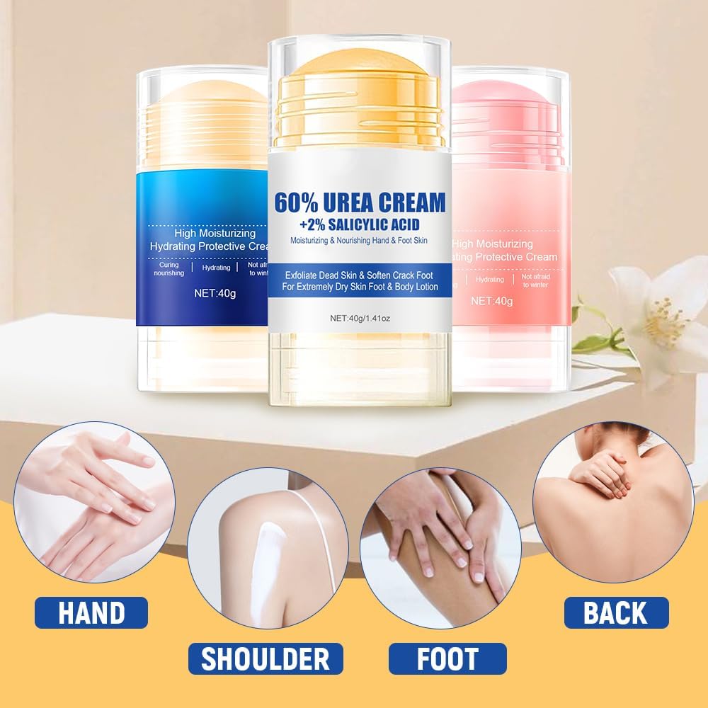 Hydrating and Anti-Cracking Foot Cream, 2025 Moisturising and Relieves Cracking and Dryness Foot Cream, Hand and Foot Repair Cream for Women & Men Callused, Feet, Knee, Elbow, Hand (White-1PC, #01) - Image 3