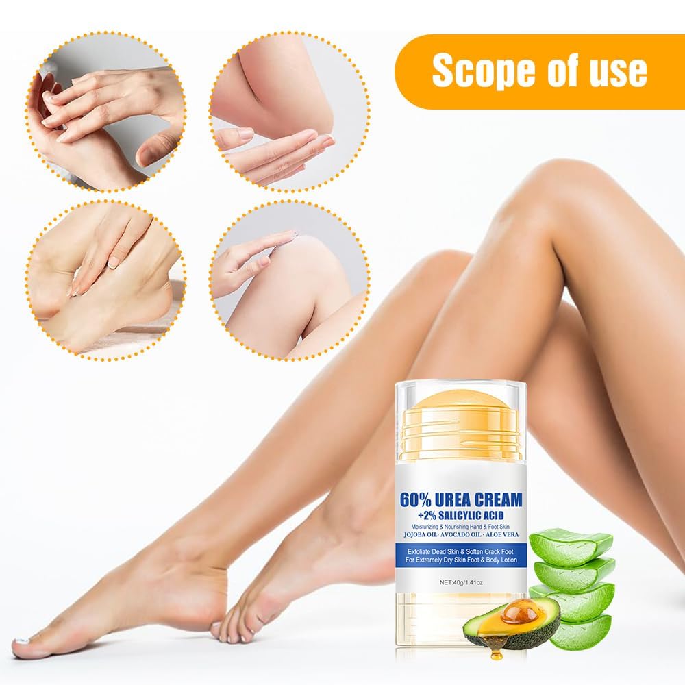 Hydrating and Anti-Cracking Foot Cream, 2025 Moisturising and Relieves Cracking and Dryness Foot Cream, Hand and Foot Repair Cream for Women & Men Callused, Feet, Knee, Elbow, Hand (White-1PC, #01) - Image 8