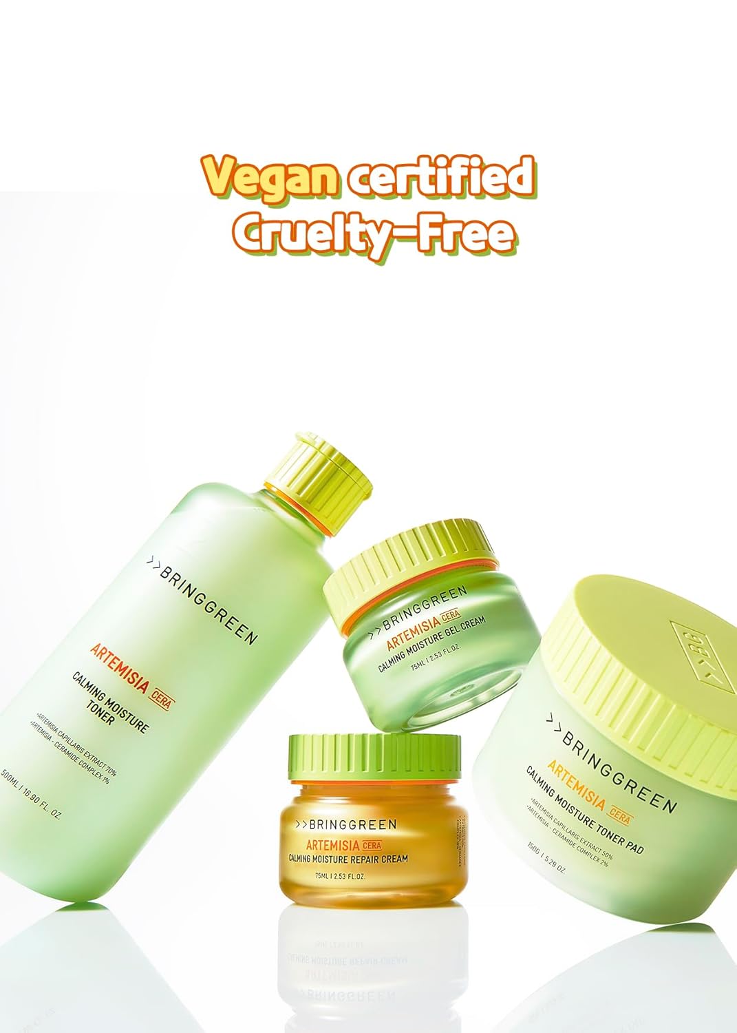 BRING GREEN Artemisia Cera Calming Moisture Gel Cream | Vegan Glass Skin Daily Skincare for Intense Moisturization for Dry, Oily skin, Calming Sensitive Skin, Irritated Skin 2.53 Fl. Oz. - Image 7