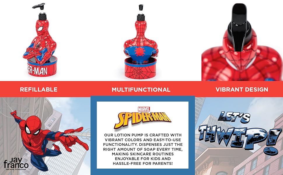 Spiderman, superhero bathroom