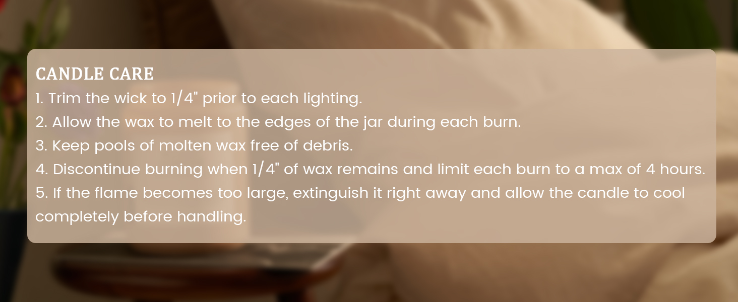 how to use scented candles correctly