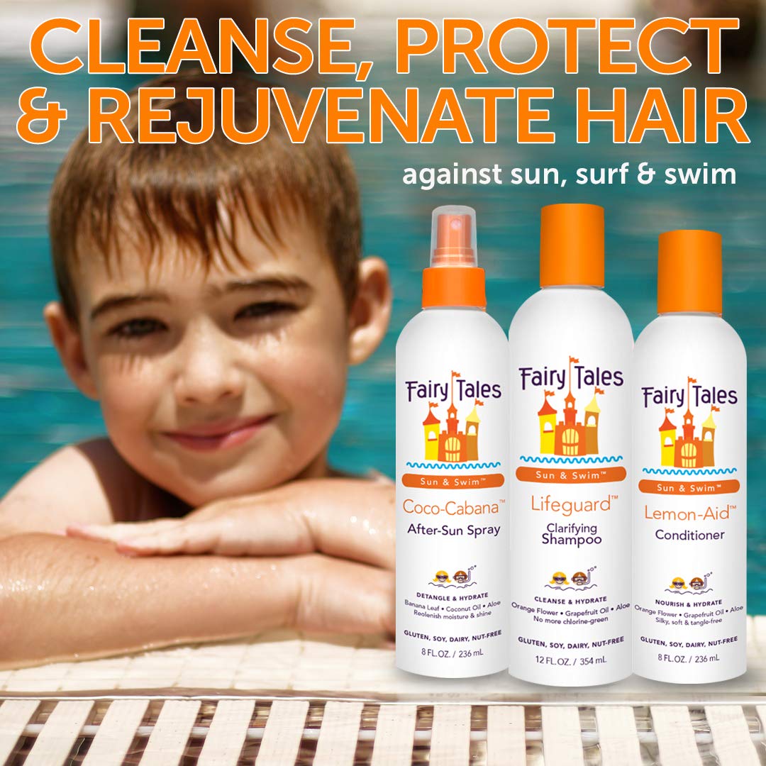 Fairy Tales Swim Shampoo, Conditioner, and Spray for Kids- 3 pack | Made with Natural Ingredients in the USA | No Parabens, Sulfates, or Synthetic Dyes - Image 2