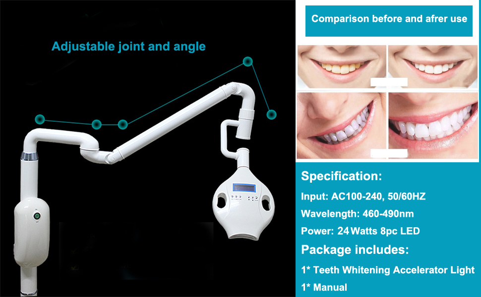 Teeth whitening light