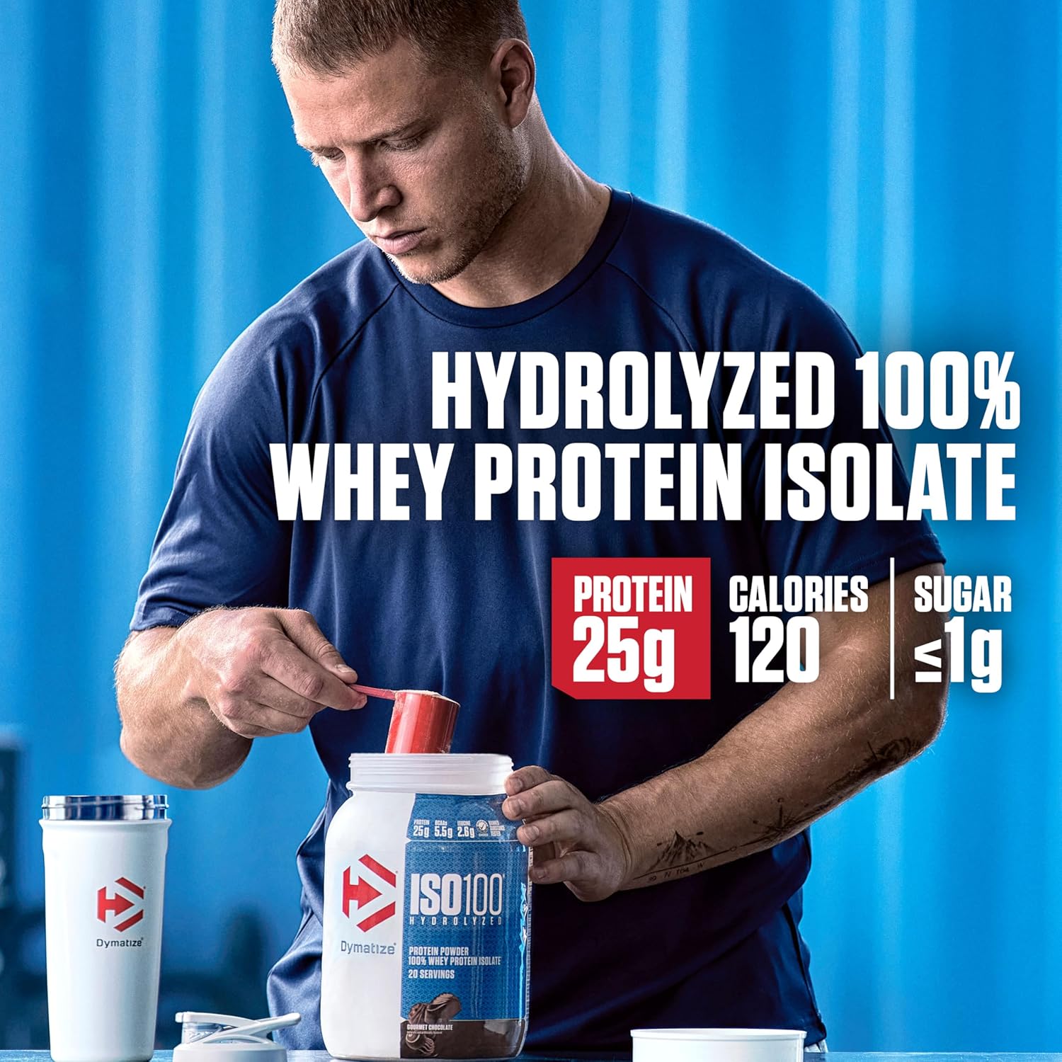 Dymatize x Cocoa Pebbles ISO100 Whey Protein Powder Isolate, 25g of Protein, 20 Servings, 5.5g BCAAs, 120 Cal., Gluten Free, 1g Fat, 1g Sugar, 2g Carb - Image 2