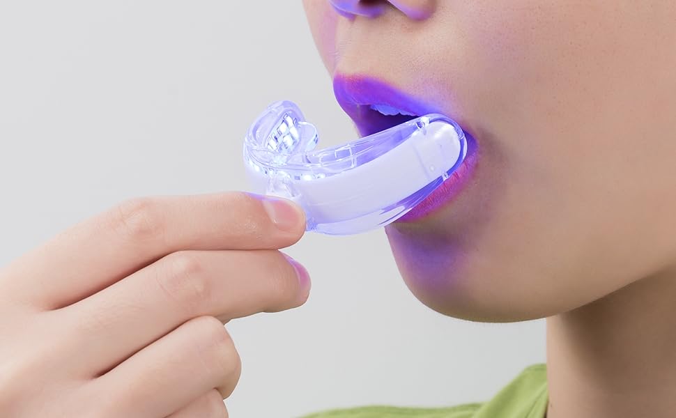 use teeth whitening light